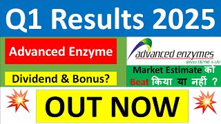 ADVANCED ENZYME Q1 results 2025  ADVANCED ENZYME results today  ADVANCED ENZYME Share News today [upl. by Nnahteb497]