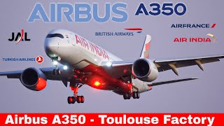 AIRBUS A350 Compilation with Air India  Turkish Al  Japan Al  Air France and more 2023 [upl. by Kcirb753]