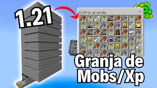 ¡La MEJOR Granja de XPMOBS MCPE Minecraft Bedrock 121 [upl. by Brubaker536]