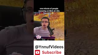 Nickeh30 swearing streams compilation 😭 funny shorts viral [upl. by Nyahs]