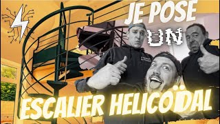 ✅ EP10 JE POSE L ESCALIER HELICOIDAL COLIMAÇON [upl. by Narra807]