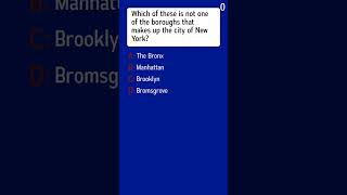 Identify the borough that is not part of New York City [upl. by Croydon159]