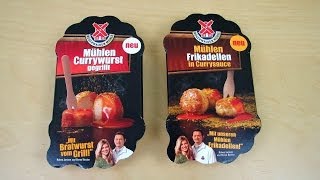 Rügenwalder Mühlen Currywurst gegrillt amp Mühlen Frikadellen in Currysauce [upl. by Naerad]