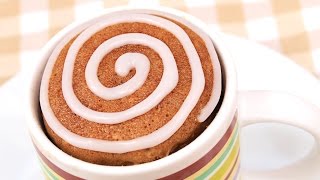 Mug Cake de Canela  Cinnamon Rolls  1 Minuto en el Microondas [upl. by Alesiram]