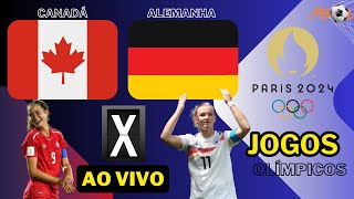 CANADÁ X ALEMANHA AO VIVO  QUARTAS DE FINAL  FUTEBOL FEMININO  OLIMPÍADA PARIS 2024  NARRAÇÃO [upl. by Curtis]