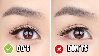 FALSE EYELASHES Dos amp Donts  Everything you need to know for beginners [upl. by Prescott]