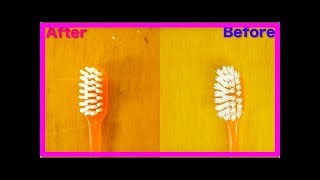 Comment redresser simplement les poils d’une brosse à dents [upl. by Werdnaed]