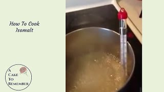 How To Cook Isomalt for cake decorating and sugar jewels [upl. by Tahmosh485]