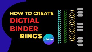 how to create digital planner binder rings in illustrator full tutorial [upl. by Yrogiarc977]