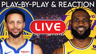 Los Angeles Lakers vs Golden State Warriors LIVE PlayByPlay amp Reaction [upl. by Loar]