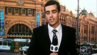 TV reporter craps his pants live FAIL [upl. by Einahpit]