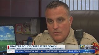 Shafter PD Chief Zimmerman steps down after extended leave [upl. by Anwahsiek]