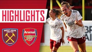 HIGHLIGHTS  West Ham 19 Arsenal  Jill Roord with another hattrick [upl. by Ojytteb898]