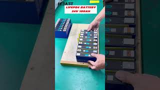 24V 100Ah lifepo4 lithium battery pack Immersive assembly line lithiumbatteryfactory batterypack [upl. by Undis]