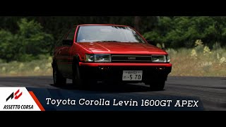 Assetto Corsa  Toyota Corolla Levin 1600GT APEX [upl. by Iliak]