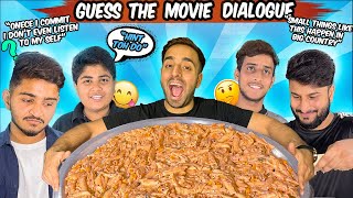 Funny Guess The Famous Movie Dialogue By Their English Version 😜 Pasta Challenge🤩Sahil Khan amp Team [upl. by Tybi115]