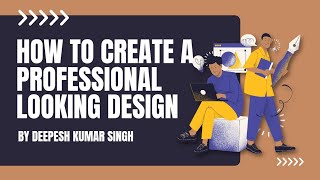 How to create a professional looking Design as a Graphic Designer  Acha design kaise banaye [upl. by Notniuq]