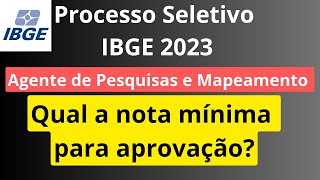 Processo Seletivo IBGE 2023 Agente de Pesquisas e Mapeamento  Qual a nota mínima para aprovação [upl. by Einad]