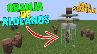 ✨ Como hacer una GRANJA de ALDEANOS Minecraft Bedrock y Java 121 [upl. by Vally584]