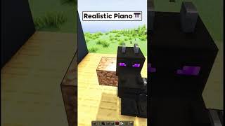 Minecraft Realistic Piano🎹 minecraft shorts [upl. by Conlon]