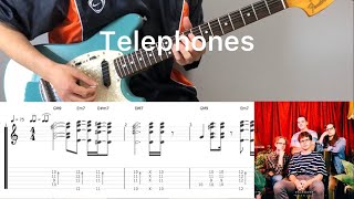 Vacations  Telephones guitar cover with tabs amp chords [upl. by Omocaig]