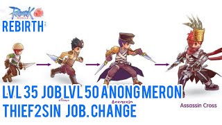 Ragnarok Rebirth Job Change tips at konting istorya Thief assasin ragnarokrebirth ror gnjoy ro [upl. by Nittirb629]