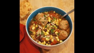 CROCK POT MEXICAN MEATBALL SOUP [upl. by Porush]