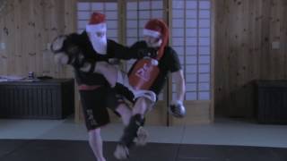 Santa Claus starts MMA at Patenaudes [upl. by Ellerred805]