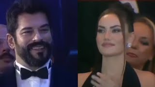 Fahriye evcen ödül alan eşini böyle seyr etti [upl. by Nyrahtak369]