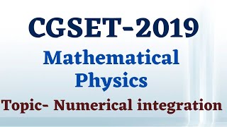 CGSET 2019  Mathematical physics  Numerical analysis  operator method  physical science pyq [upl. by Nerac625]