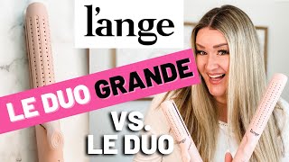 Lange LE DUO GRANDE VS LE DUO 360 Airflow Styler Wand LONG HAIR Review Glow Up Twins [upl. by Wojak]