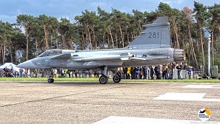 Saab JAS39 Gripen  Swedish Air Force  Kleine Brogel EBBL [upl. by Whetstone]