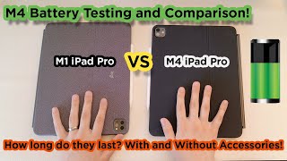 M4 iPad Pro Battery Test  Still the Same or Even BETTER [upl. by Darom334]