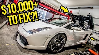 My Cheap Lamborghinis Expensive Convertible Roof Is Broken For A STUPID Reason [upl. by Sirraj]