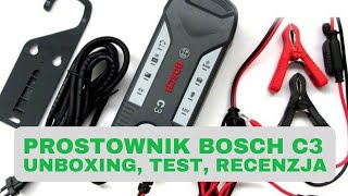 42 Padł akumulator  prostownik BOSCH C3  unboxing test recenzja i opinia All in one [upl. by Susette]