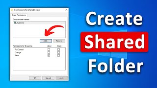 How To Create Shared Folder in Windows 10  Complete Guide [upl. by Dickman818]