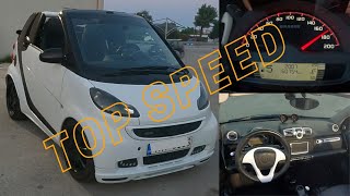 Smart Fortwo Brabus  Speed Acceleration  Top Speed [upl. by Eemaj]