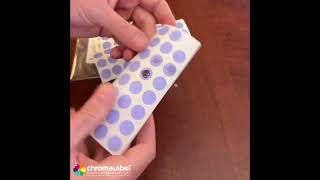 How to Use ChromaLabel 12quot Permanent Round ColorCode Sheeted Dot Kit Specialty [upl. by Ettenirt587]