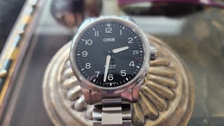 ORIS ProPilotBig Crown ProPilot Big Date 4100 mm Multipiece stainless steel case [upl. by Enohs]