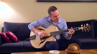 Lombardozzi Guitars 155quot Maple Archtop Demo [upl. by Sherrod]