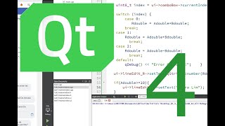 Qt C Sumador con LineEdit ComboBox QString 042 [upl. by Janine]
