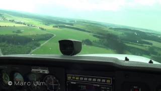 Cockpit Cessna 172 Skyhawk HofPlauen to Bayreuth [upl. by Anihta]