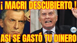 ¡INDIGNANTE 🚨 MIRA CÓMO EL P4JERO DE MACRI SE GASTABA TU DINERO [upl. by Akselaw]