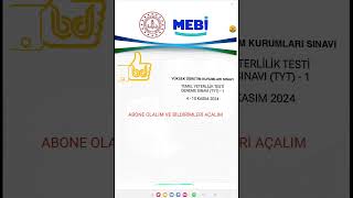 MEB 2025 TÜRKİYE GENELİ TYT DENEME 1 ÇÖZÜMLERİ yks2025 tyt2025 matematik tyt [upl. by Annia]