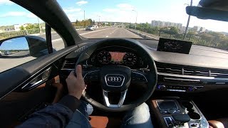 2018 Audi Q7 30 TDI Quattro POV Test Drive [upl. by Nivag607]