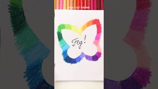 Easy Drawing Tutorial with Colored Pencils shorts [upl. by Christean140]