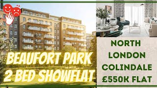 North London Colindale £550K two bed apartment tour in Beaufort Park is it nice [upl. by Laerol509]