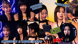 MTV EMA surprises LE SSERAFIM with the 2024 Best Push Award ft EUNCHAE celebrating her birthday 🏆 [upl. by Assehc]