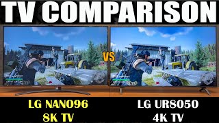 LG UR8050 vs LG Nano96  LG UR80 TV Review  LG UR8050 vs LG Nanocell  LG Nano96 8K Smart TV [upl. by Yetsirhc]