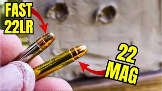 FASTEST 22LR vs 22Mag  Giant Clay Blocks WILL SURPRISE YOU 😳😳😳 [upl. by May]